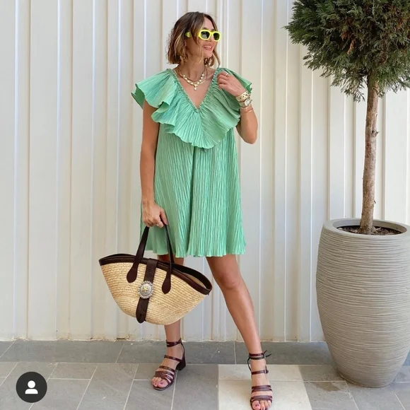 🔥Last 1🔥ZARA Voluminous pleated dress - Picture 4 of 9